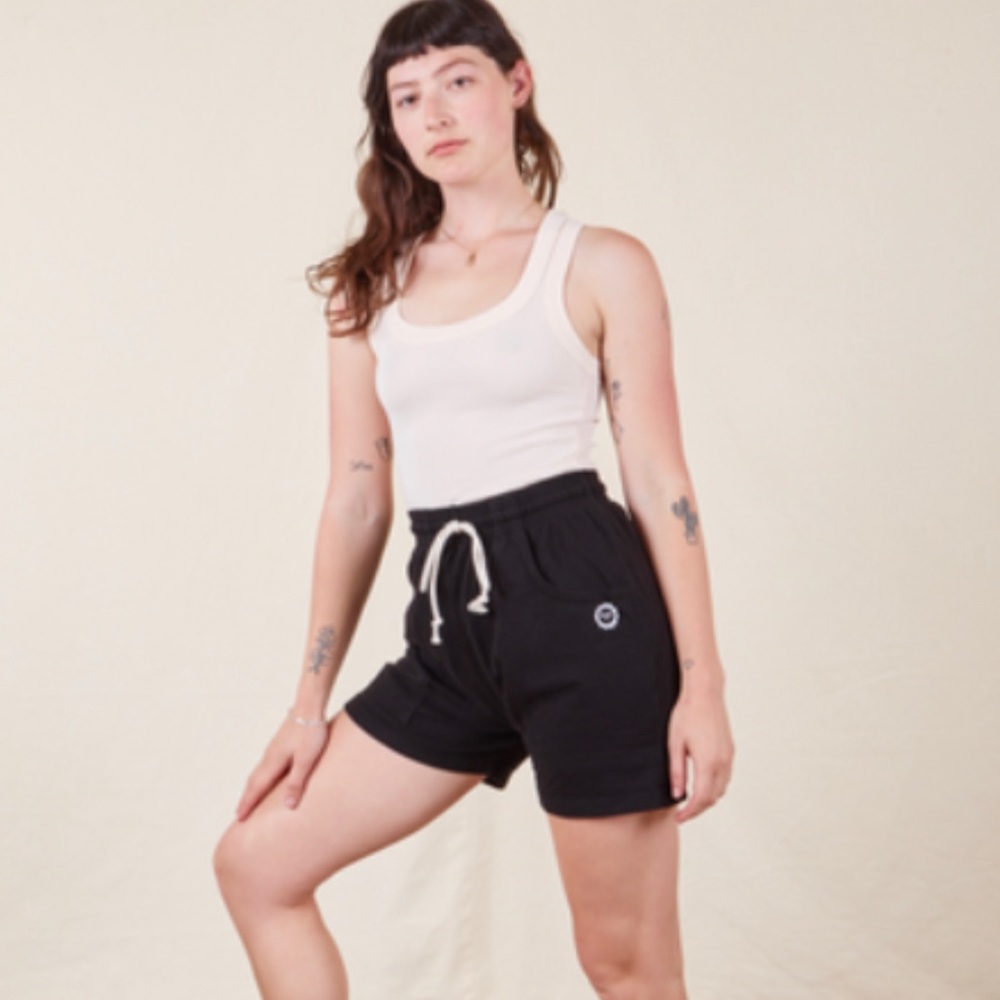 Lightweight Sweat Shorts in Black